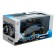 Radio-controlled jeep "All-terrain vehicle" works on batteries, black and blue color