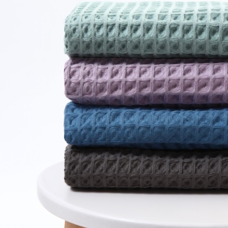 Wafer Boin Boho Boho Boil towel 45*90 cm, col. light gray, 100% HL-10