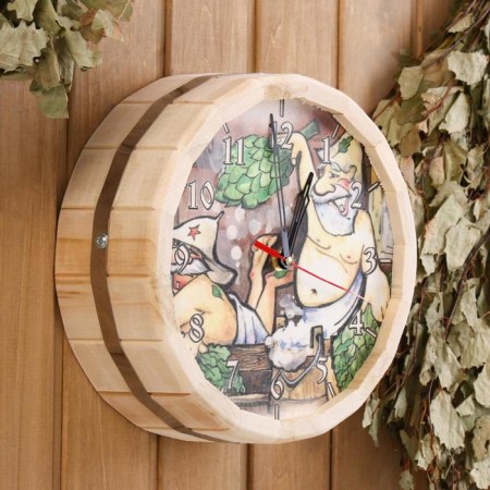Bath watch "Friends in a steam room" with a pattern-1