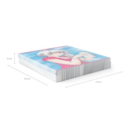 Notebook of 48 sheets in the Erichkrause anime cage, cover coated cardboard, offset block, whiteness 100%, mix-8