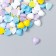 Decor for creativity plastic "Multi -colored hearts" set of 100 pcs 0.6x0.6 cm