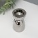 Ceramics candlestick per 1 candle "Illusion" d = 4 cm silver 6.5x6.5x10 cm