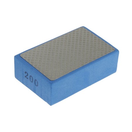 Sponge diamond grinding tundra, 90 x 55 x 30 mm, p200, for stone, porcelain tile, tile 105138-2