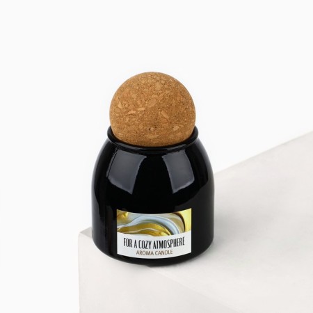 Aromatic candle “For a Cozy Atmosphere”: Ripe melon, 9 x 6.5 cm.