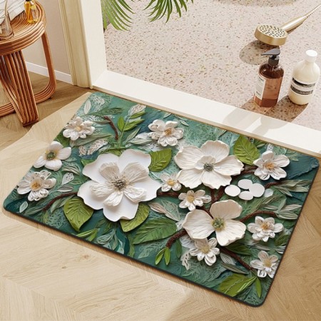 Коврик для дома Доляна Wild Flora, диатомитовый, 40×60 см-2