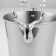 A stainless steel ice bucket, 2 l, 25 × 16 × 20.5 cm, chrome color