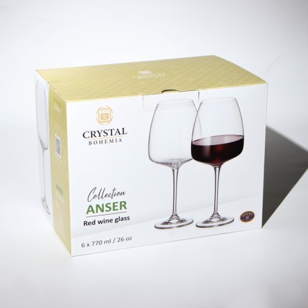 Set of glasses for wine ANSER, 770 ml, 6 pcs-3