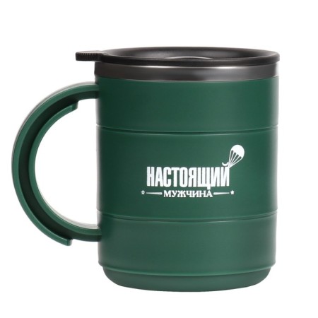 Thermal circle, 450 ml, campaign "Real Man", retains heat 2 hours, 12.5 x 10.5 cm-1
