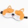 Sleep mask with ears "Pyosha", 19.3 x 13 cm, orange color