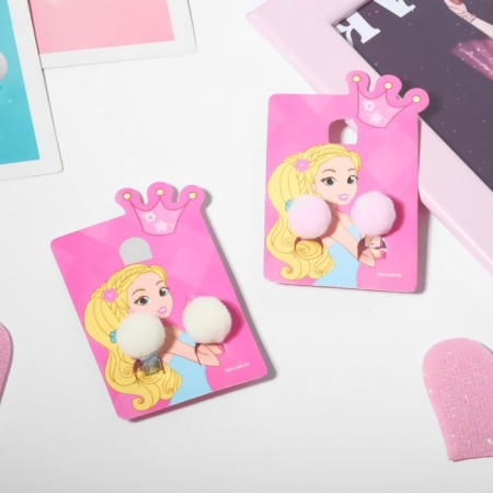 Clips children's "chosen" pompons, color mix-3