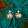 Set of balls plastic D-8 cm, 2 pcs "Fiesta" a twig, gold