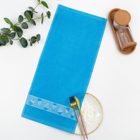 A towel 30x60 cm, ice cream, blue mix, 340 g/m, maistra, cotton