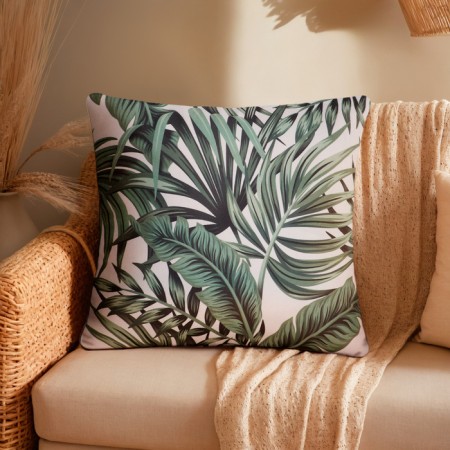 Case on the pillow of Ethel "Tropics" 40x40 cm, velor, 100% p/e