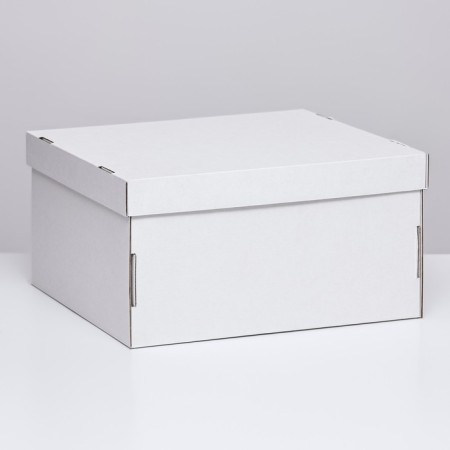 Folding box, white, 31.2 x 25.6 x 16.1 cm