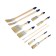 A set of tundra brushes, flat, round, radiator, for oil paint, 10 pcs.