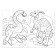 Coloring "Dinosaurs", 20 p.