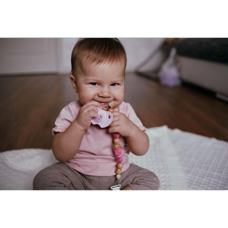 Nipple - classic dummy, silicone +3 months, with a cap, mix for a girl-11