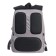 School backpack, 39 x 26 x 17 cm, Grizzly, ergonomic back, gray