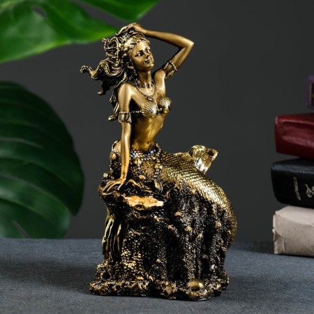 Figure "Mermaid" gold 21 cm