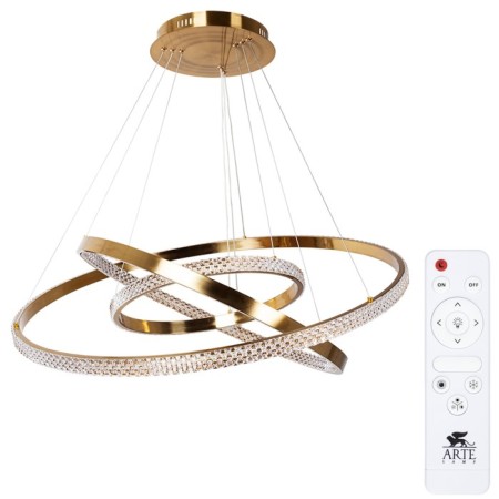 Orione 3 cm chandelier, D 80 cm, 1x160W LED
