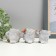 Figures "Owl Musical Trio" set of 3pcs, 5cm, gray