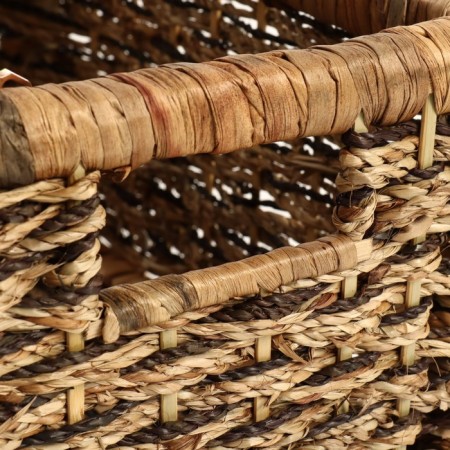 Wicker basket, 36x26x25 cm, reeds, seaweed-6