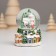 Souvenir Polystone Water Ball Light "Santa Claus and snow -covered house" MIX 5x5x7.2 cm