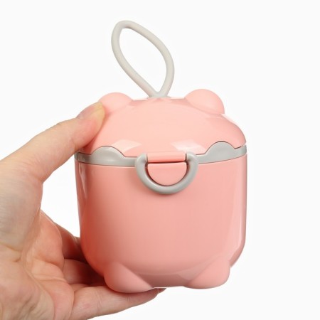 Container for storage of baby food, 250 ml., Pink color-4