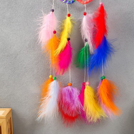 Dreams of Dreams "Woven Hearts" Bright feathers 55 cm-2
