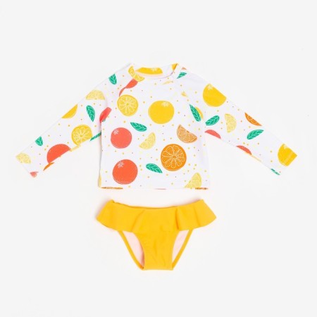 Separate children's Minaku swimsuit with sleeves, height 128-134-4