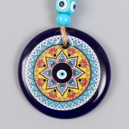 Suspension from the evil eye "Mehendi Flower" 9x1.5x13 cm-1