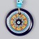 Suspension from the evil eye "Mehendi Flower" 9x1.5x13 cm