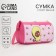 Sports Avocado bag with zipper, external pocket, pink color