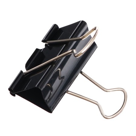 A set of paper clamps 51 mm, 12 pieces, in packaging, black-2