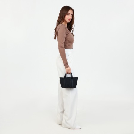 Bag Female Tout with zipper, black color-10