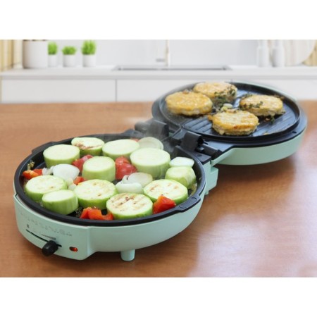 Electric grill Oursson EG0702/PM "Provence Meptya", 1650 W, anti -stick coating, peppermint color-5