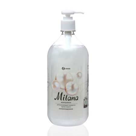 Liquid cream soap Grass Milana "Pearl", 1 liter