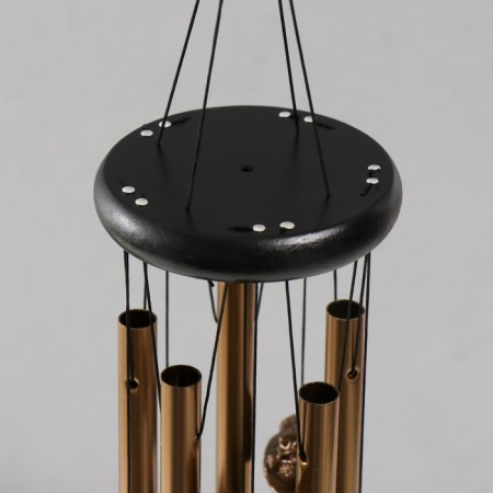 Wind Music Metal, tree "Attracting wealth" 5 tubes 55x9x9 cm-1