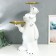 Souvenir Polystone stand "White bear with a teddy bear on the shoulders" 76x32x32 cm