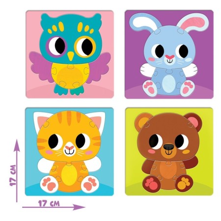 Puzzle-soroter 4 in 1 "Animals"-1