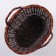 A set of baskets of 2 pcs, 39x25x19/33 cm, brown, willow