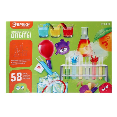 Set for experiments "Entertaining experiments", 58 experiments, 25 subjects-8