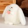 Soft toy "Bunny with a peach", 20 cm, white color