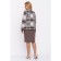 Female suit, size 48, coffee color