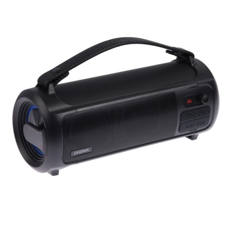 Digma D-PS1523, 25W, BT, Microsd, USB, AUX, FM, 1800 Mach, black