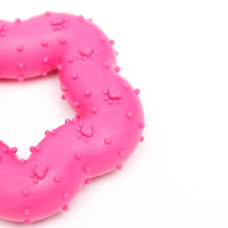 Chewing toy "captivating star", tpr, 7 cm, pink-2