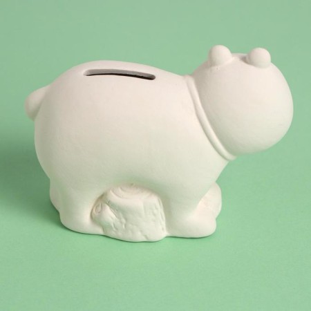 Gypsum painting, reusable piggy bank “Teddy bear”, paints 6 centrals 2 ml, brush-3