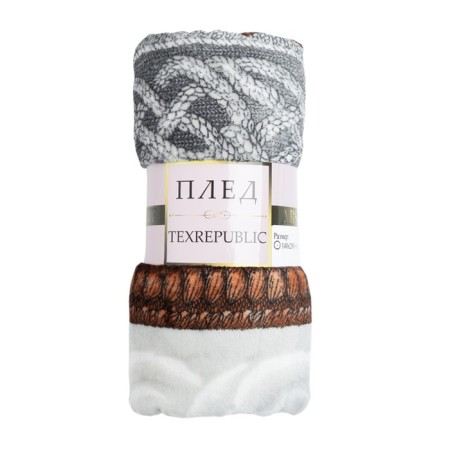 Texrepublic blanket, size 180x200 cm, beige color-1