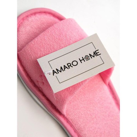 Women's slippers open nose, size 36-38, pink color-6