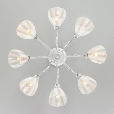 Floranse chandelier, 8x60W E27, white color-4